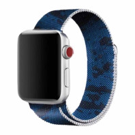 Ремешок на Apple watch 38/40/41mm Milanese Loop Band Military Blue Black